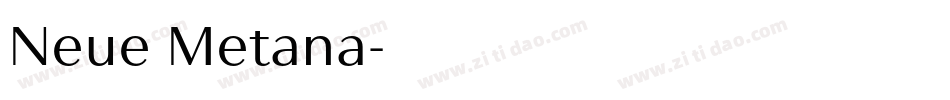 Neue Metana字体转换